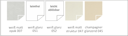 Etiketten aus Sonderpapier weiss beige struktur silber mamoriert champagner