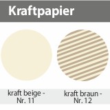 Etiketten Kraftpapier braun creme